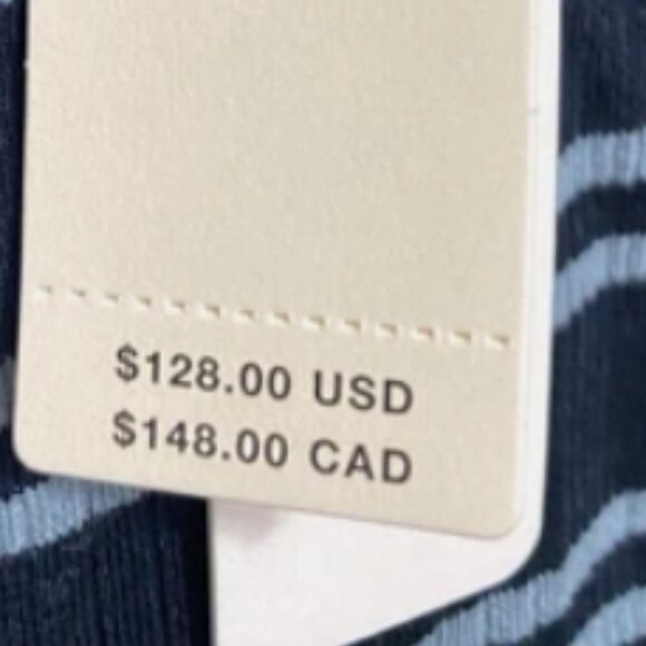 Brand New Women's Sundry Variegated Rib Stripe Racer Tank Dress - Picture 9 of 14